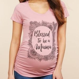 Motherhood Maternity Blessed to be a Mama Tee